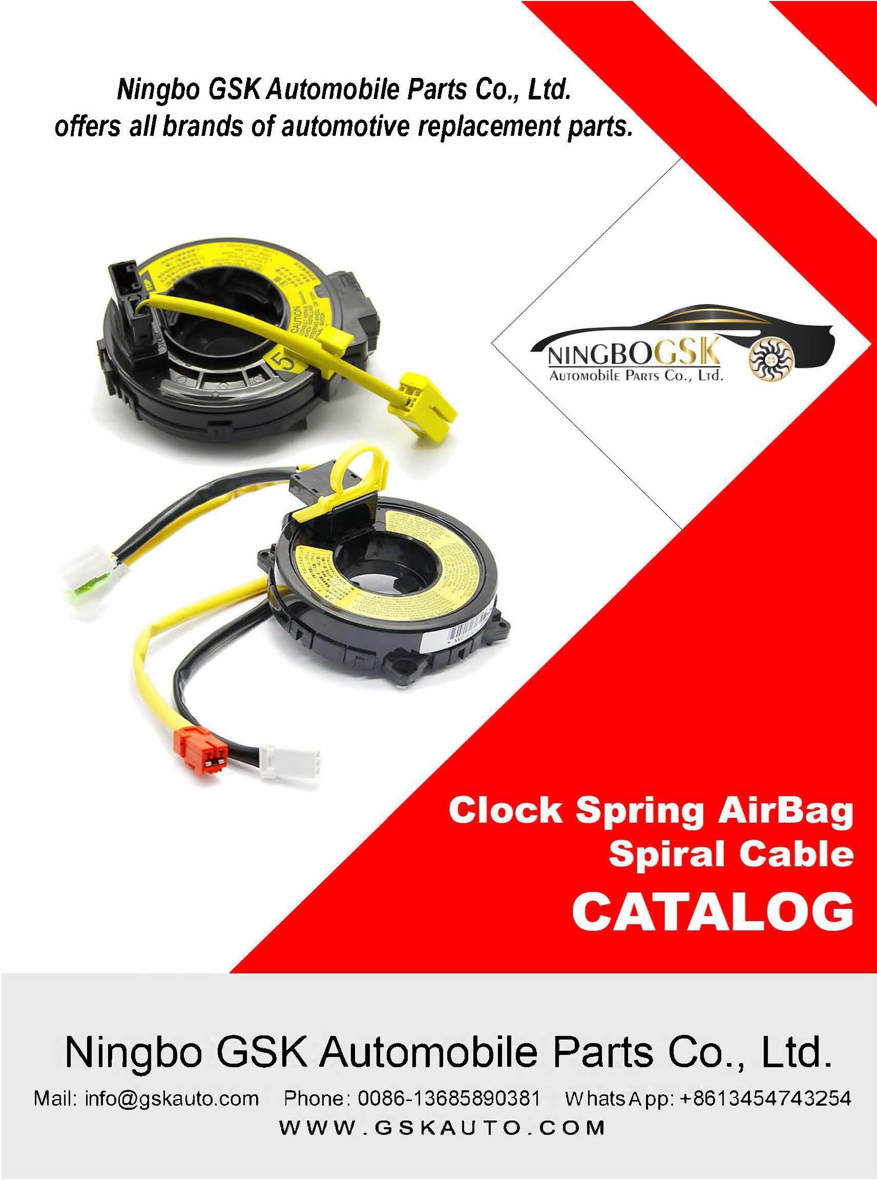 Clock Spring AirBag Spiral Cables Catalog